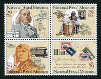 National Postal Museum Issue Mint Block of 4 United States, 1993